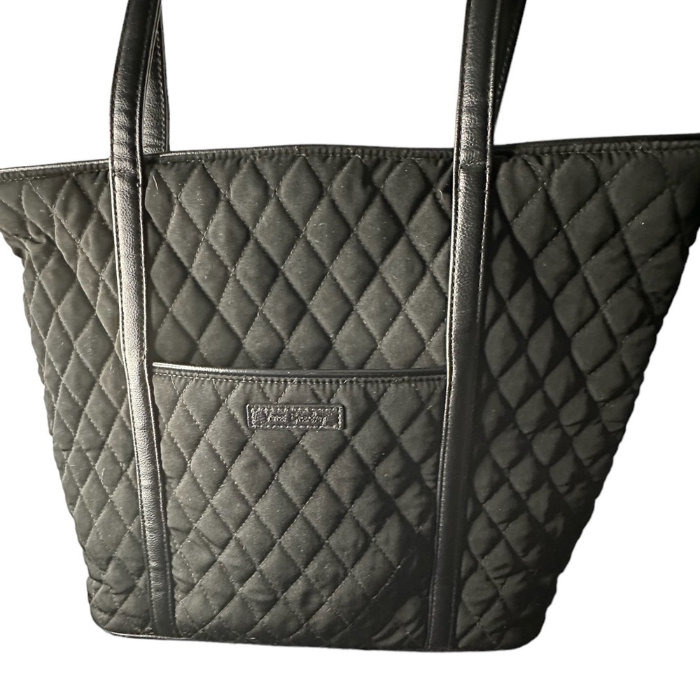 VERA Bradley , large tote , black , zipper close